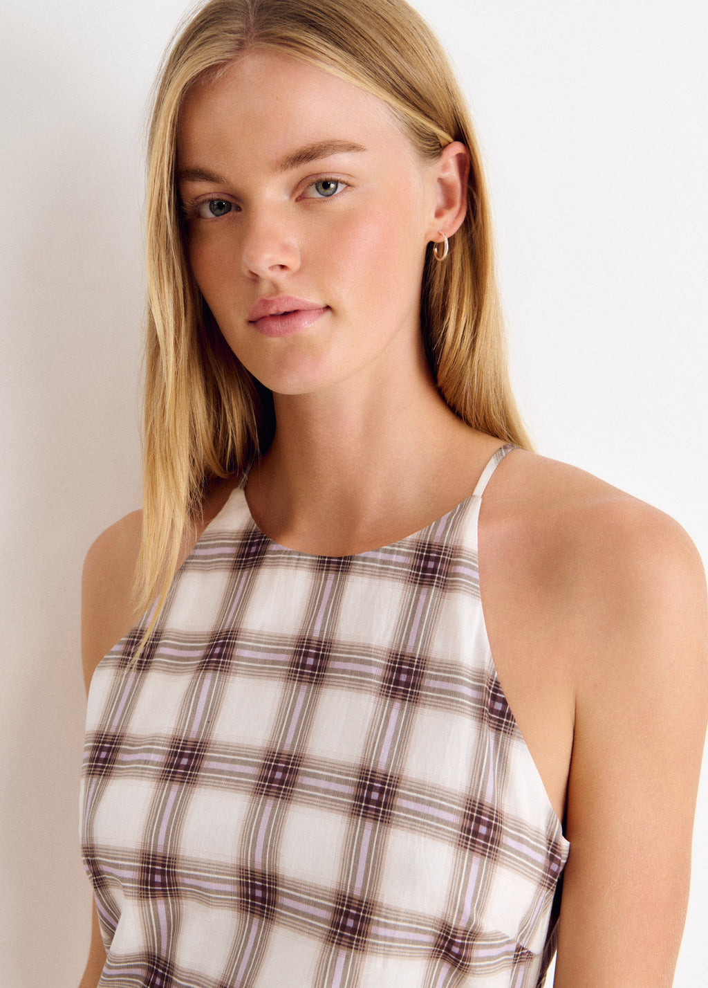 Vestit llarg de quadres