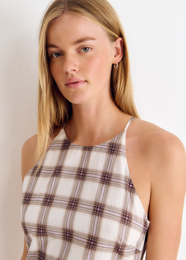 Long plaid dress