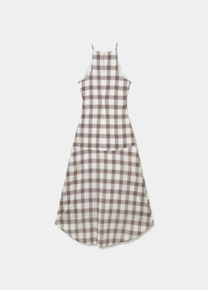 Vestido largo cuello halter