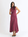 Vestido largo jacquard