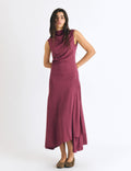 Vestido largo jacquard
