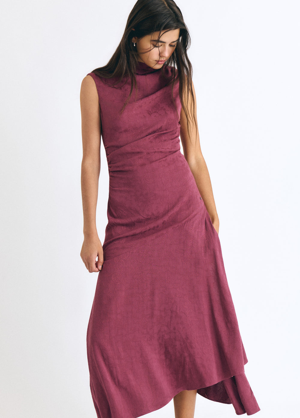 Long jacquard dress