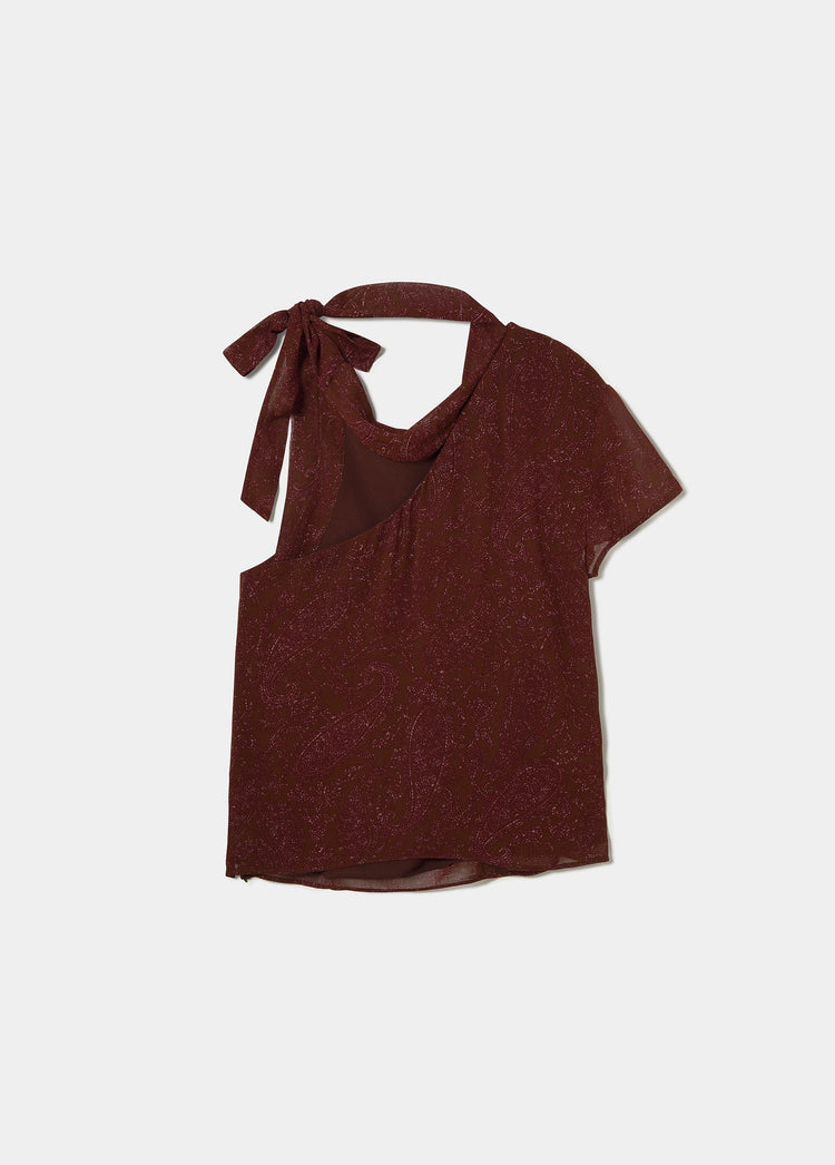 Blusa manga corta estampado