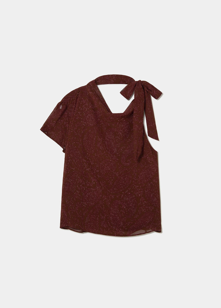 Blusa manga corta estampado