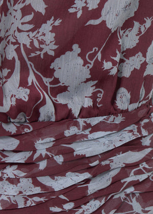 Robe longue imprimée