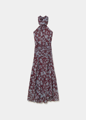 Robe longue imprimée
