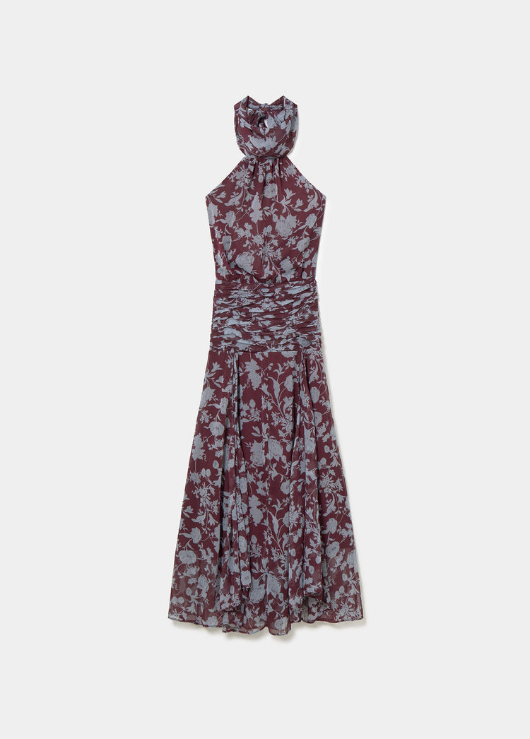 Long printed dress