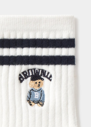 Chaussette avec motif de petit chien