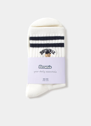 Chaussette avec motif de petit chien