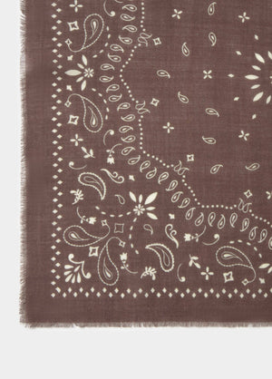 Paisley scarf with fringe