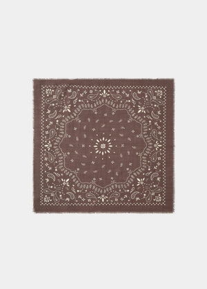 Paisley scarf with fringe