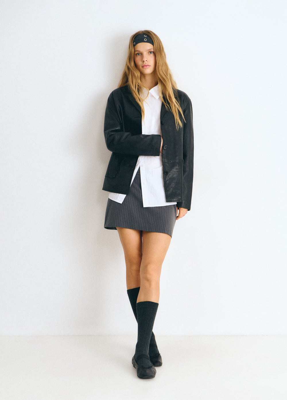 Nappa leather jacket