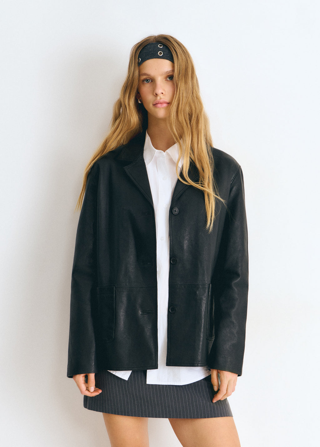Nappa leather jacket