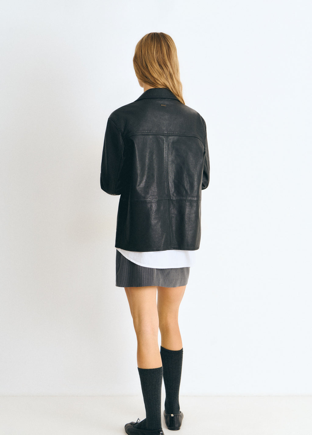 Nappa leather jacket