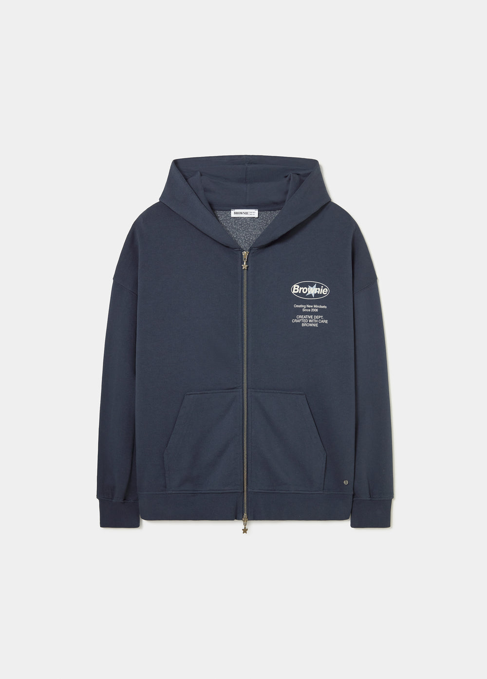 Fleece sweatshirt with a back print