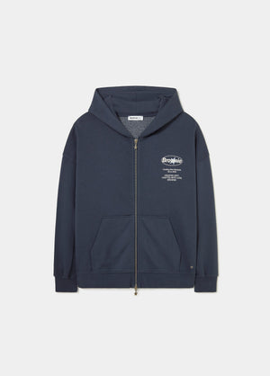 Fleece sweatshirt with a back print