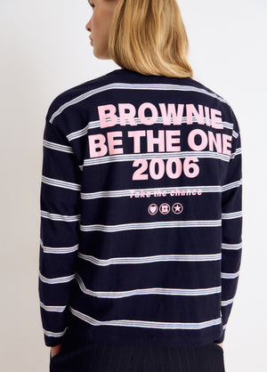 Soft-touch striped T-shirt