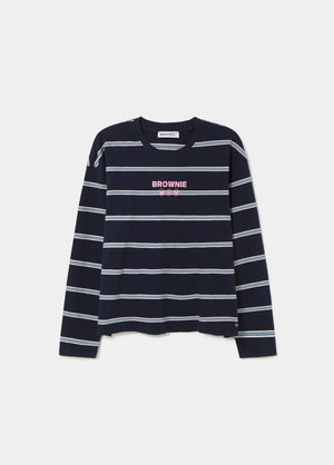 Soft-touch striped T-shirt