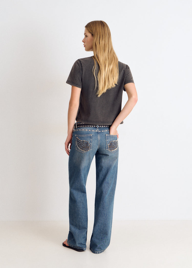 Bedrucktes Sky-T-Shirt