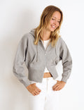 Studded hooded sweatshirt