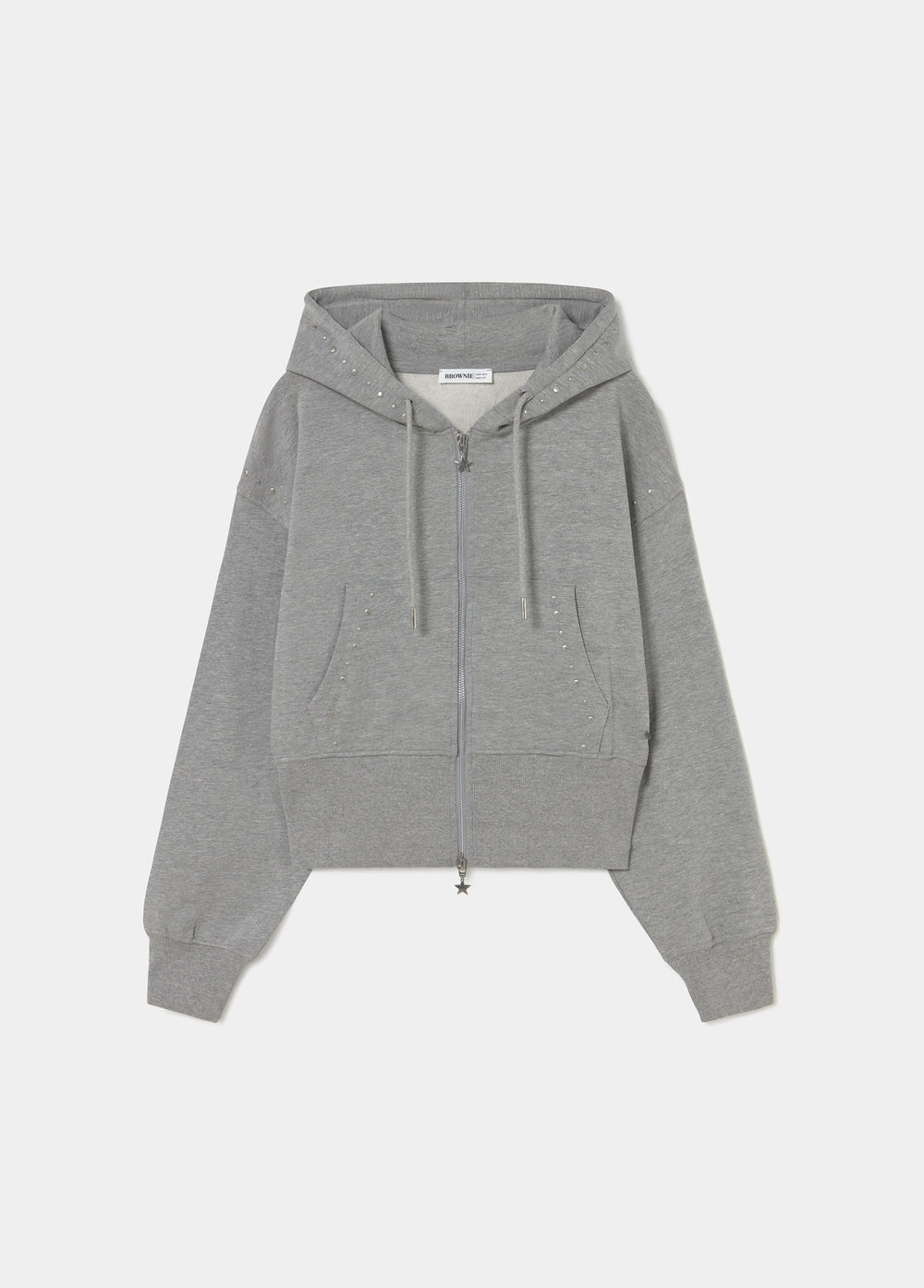 Kapuzenpullover mit Nieten