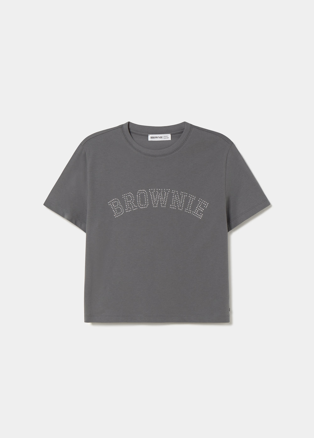T-Shirt mit Nietenlogo