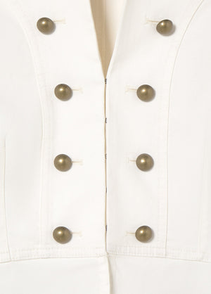 Buttoned cotton jacket
