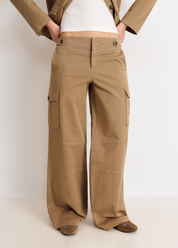 Cotton cargo trousers