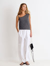 Camiseta asimetrica eyelets