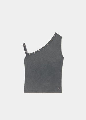 Camiseta asimetrica eyelets