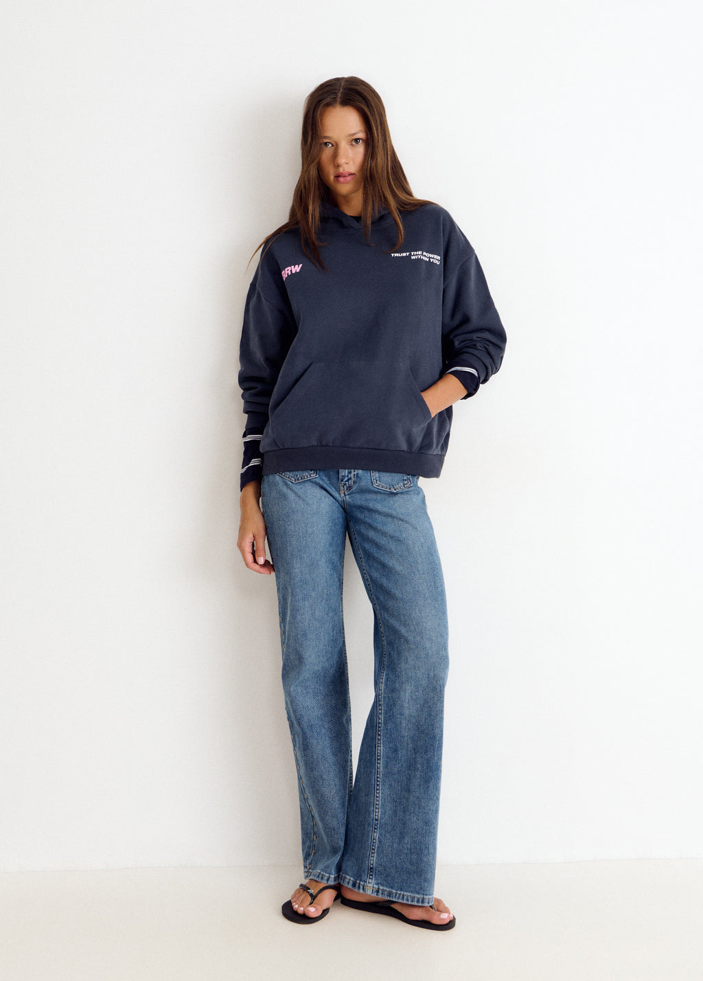 Number hooded sweatshirt