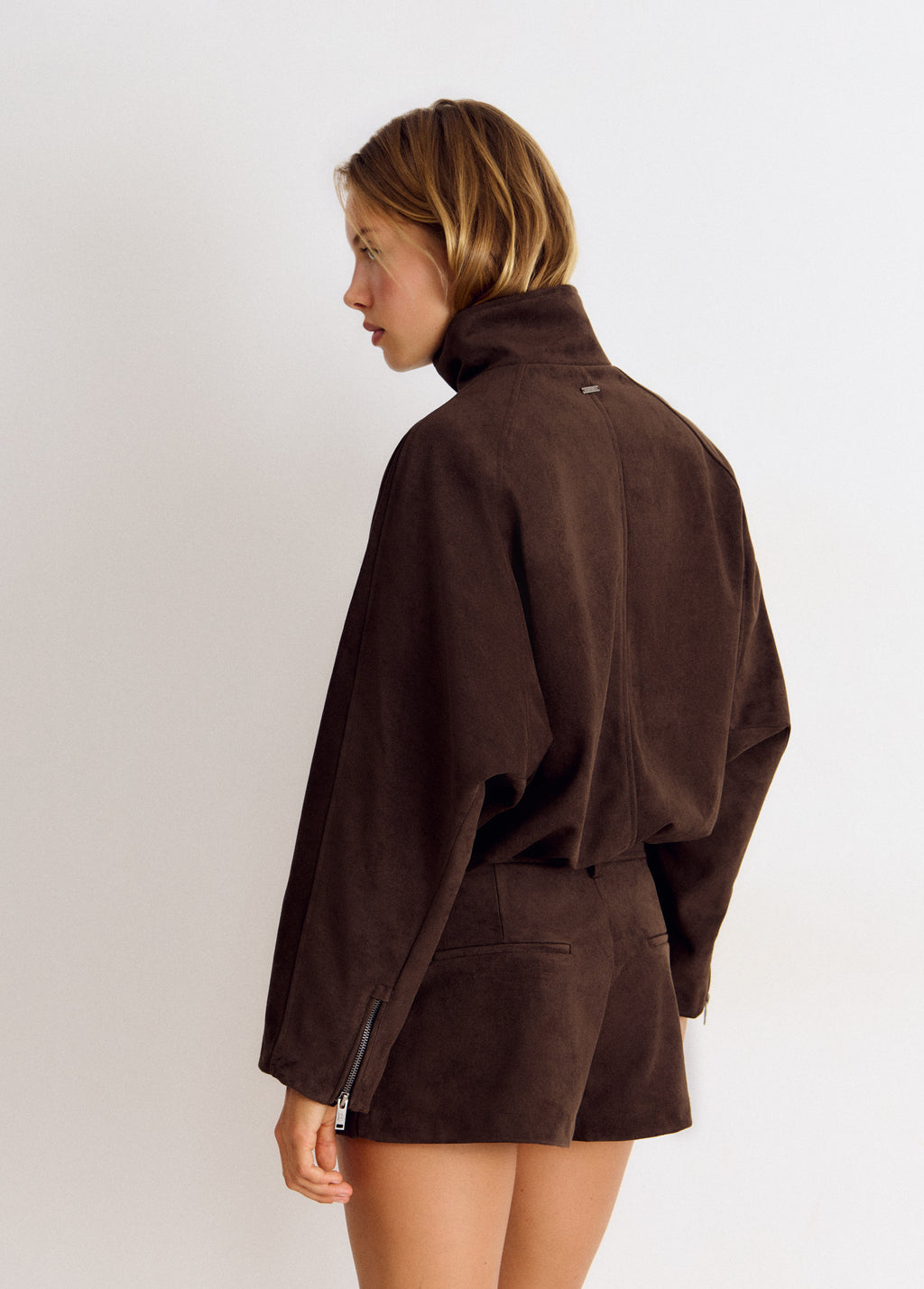 Quilted front jacket