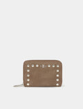 Monedero tachas piel