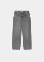 Mid-rise barrel-leg jeans