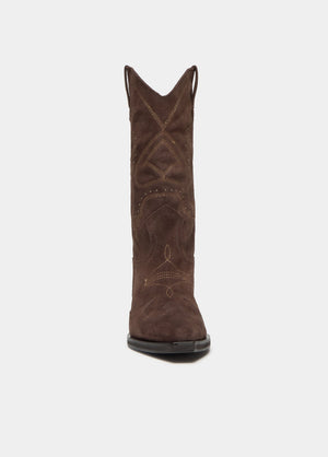 Cowboylaars met suède stukken