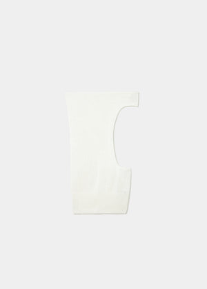 Halter top with cascade neckline