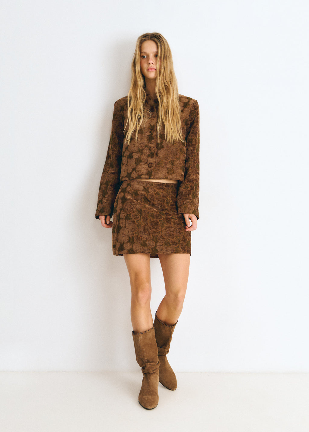 Slouchy laars met kittenhak