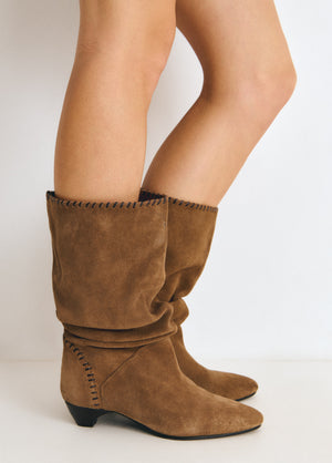 Bota slouchy amb taló kitten