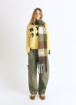 Thick printed scarf