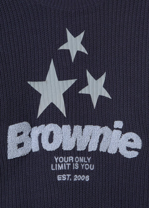 Jersey brownie estrella estampada