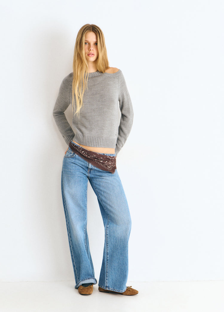Jersey cut out cuello