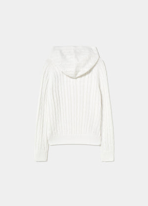 Braided embroidered sweater