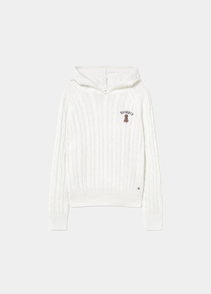Braided embroidered sweater