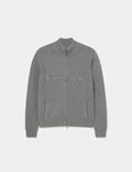 Logo knit jacket