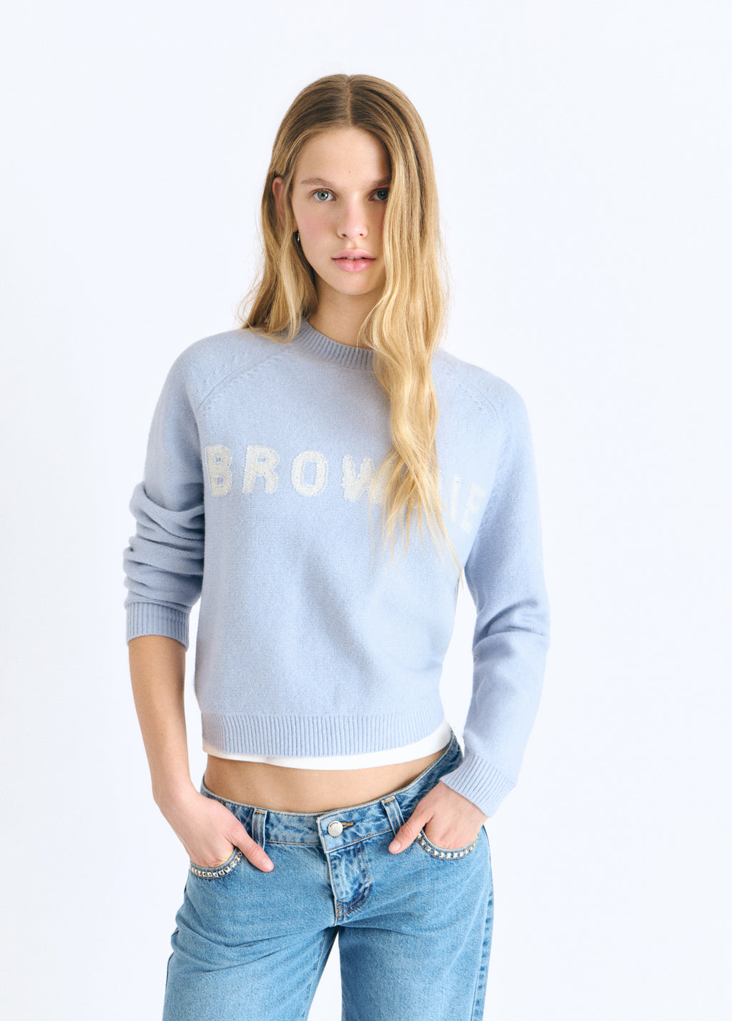 Brownie sequin sweater
