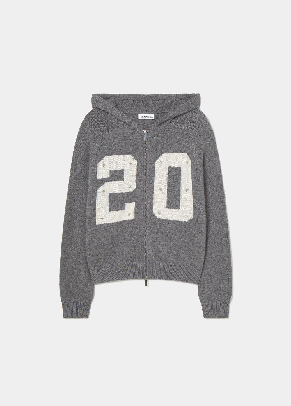 Veste en maille à capuche 20