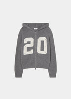 Veste en maille à capuche 20