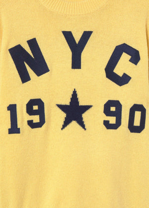 Bestickter nyc Pullover