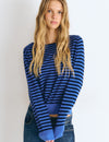 Jersey cuello abierto rayas