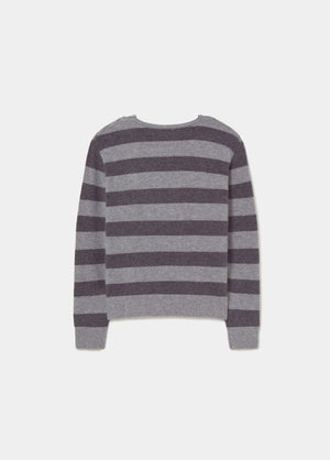 Pull rayé double
